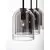 Pendul Nova Luce Velor, 3xE27, fumuriu-negru