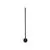 Aplica LED Nova Luce Aden, 10W, 3000K, H60 cm, negru, IP44