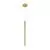 Pendul LED Nova Luce Trimle, 3W, 3000K, 260 lumeni, D25 mm, Hmax 2060 mm, auriu