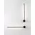 Aplica LED Nova Luce Aden, 10W, 3000K, H60 cm, negru, IP44
