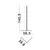 Lampadar LED Nova Luce V-line, 18W, alb nisipiu