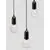 Pendul Nova Luce Veda, 3xG9, negru-transparent