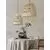 Pendul Nova Luce Marlo, 1xE27, D 460, lemn natural-negru