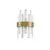 Aplica cristal Nova Luce Crown, 1xG9, auriu satinat