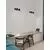 Aplica / plafoniera Nova Luce Pogno, 2xGU10 max. 10W, L350 mm, negru, auriu