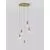 Pendul Nova Luce Veda, 5xG9, bronz-transparent, rotund