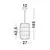 Pendul Nova Luce Griffin, 1xE27, D 270, lemn natural-negru
