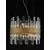 Candelabru cristal Nova Luce Crown, 5xG9, auriu satinat-transparent