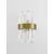 Aplica cristal Nova Luce Crown, 1xG9, auriu satinat-transparent