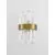 Aplica cristal Nova Luce Crown, 1xG9, auriu satinat