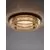 Plafoniera cristal LED Nova Luce Aurelia, 29W, 3500K, D50 cm, auriu, dimabil Triac