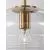 Pendul Nova Luce Maeve, 1xE27, auriu antic-transparent