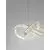 Pendul cristal LED Nova Luce Conceto, 50W, auriu-transparent