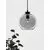 Pendul Nova Luce Palmer, 1xE27, negru-sampanie
