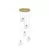 Pendul Nova Luce Coen, 5xG9, auriu alama
