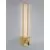 Aplica cristal LED Nova Luce Aurelia, 19W, 3500K, 950 lumeni, H600 mm, baza patrata, auriu