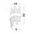 Aplica cristal Nova Luce Crown, 1xG9, auriu satinat