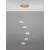 Pendul Nova Luce King, 5xG9 max. 5W, D350 mm, Hmax 1800 mm, auriu alama