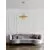 Candelabru cristal Nova Luce Crown, 5xG9, auriu satinat-transparent