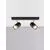 Aplica / plafoniera Nova Luce Pogno, 2xGU10 max. 10W, L350 mm, negru, auriu