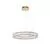 Pendul cristal LED Nova Luce Aurelia, 41W, 3500K, 2050 lumeni, D600 mm, Hmax 1500 mm, auriu, dimabil Triac