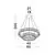 Pendul cristal LED Nova Luce Aurelia, 46W, 3500K, crom, dimabil