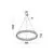 Pendul cristal LED Nova Luce Aurelia, 47W, 3500K, crom, dimabil