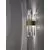 Aplica cristal Nova Luce Crown, 1xG9, auriu satinat