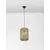 Pendul Nova Luce Griffin, 1xE27, D 270, lemn natural-negru