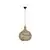 Pendul Nova Luce Griffin, 1xE27, D 460, lemn natural-negru