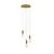 Pendul Nova Luce Veda, 3xG9, bronz-transparent