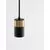 Pendul Nova Luce Pogno, 1xGU10, H 95 negru nisipiu-auriu