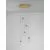 Pendul Nova Luce Coen, 5xG9, auriu alama