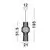 Pendul Nova Luce Bredo, 1xE27, D 210, negru