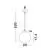 Pendul Nova Luce Palmer, 1xE27, negru-sampanie