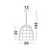 Pendul clasic Nova Luce Marlo, 1xE27, D 300, lemn natural-negru