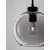 Pendul Nova Luce Palmer, 1xE27, negru-sampanie