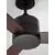 Plafoniera cu ventilator Nova Luce Axel, 38W, negru, telecomanda