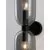 Aplica Nova Luce Palmer, 2xE14, fumuriu, negru