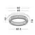 Plafoniera cristal LED Nova Luce Aurelia, 29W, 3500K, D50 cm, auriu, dimabil Triac