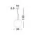 Pendul Nova Luce Nevoso, 1xE27 max. 12W, D300 mm, alb