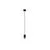Pendul Nova Luce Pogno, 1xGU10, H 108, negru nisipiu-auriu