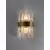 Aplica cristal Nova Luce Crown, 1xG9, auriu satinat