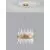 Candelabru cristal Nova Luce Crown, 5xG9, auriu satinat-transparent