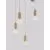 Pendul Nova Luce Veda, 5xG9, bronz-transparent, rotund