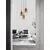 Pendul Nova Luce Velor, 3xE27, negru-sampanie, baza rotunda