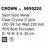 Aplica cristal Nova Luce Crown, 1xG9, auriu satinat