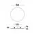 Aplica LED Nova Luce Cyrcle, 22.5W, 3000K, alb nisipiu
