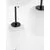 Pendul Nova Luce Lato, 3xE14 max. 5W, D300 mm, Hmax 1200 mm, baza rotunda, alb, negru