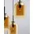 Pendul Nova Luce Velor, 3xE27, negru-sampanie, baza rotunda